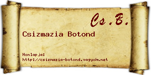 Csizmazia Botond névjegykártya